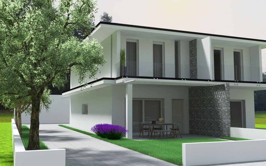 PROGETTO VILLA BIFAMILIARE CON GIARDINO